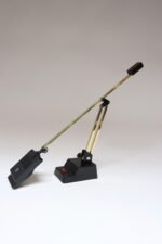 Vintage Black and Tubular Brass Adjustable Articulating Task / Desk Lamp by Electrix - Image 10