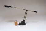 Vintage Black and Tubular Brass Adjustable Articulating Task / Desk Lamp by Electrix - Image 12