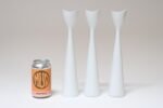 Set of Three Danish Modern Tulip-Form Candlesticks by Brdr Bonfils - Image 5
