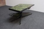 Asymmetrical French Modern Iron and Green Tile Swiveling Coffee/Cocktail Table - Image 27