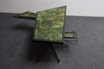 Asymmetrical French Modern Iron and Green Tile Swiveling Coffee/Cocktail Table - Image 7