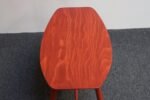 Danish Modern Low Stool in Red Stained Oak by Ejvind Johansson for FDB Mobler - Image 11