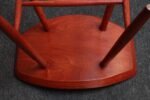Danish Modern Low Stool in Red Stained Oak by Ejvind Johansson for FDB Mobler - Image 18