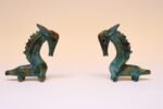 Pair of Italian Modernist Sea Garden Ceramic Horses by Alvino Bagni for Raymor - Image 3