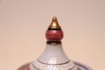 Vintage Italian Raymor White Glazed Ceramic Lidded Jar in Pink, Black, and Gold - Image 20