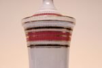 Vintage Italian Raymor White Glazed Ceramic Lidded Jar in Pink, Black, and Gold - Image 11