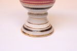 Vintage Italian Raymor White Glazed Ceramic Lidded Jar in Pink, Black, and Gold - Image 17