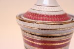 Vintage Italian Raymor White Glazed Ceramic Lidded Jar in Pink, Black, and Gold - Image 14