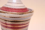 Vintage Italian Raymor White Glazed Ceramic Lidded Jar in Pink, Black, and Gold - Image 15
