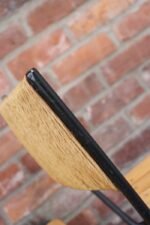 Set of Four Vintage Rush and Iron Swiveling Bar Stools by Arthur Umanoff - Image 22