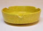 Italian Modernist Yellow Ceramic Ashtray by Raymor - Image 4