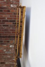 Hollywood Regency Gilt Metal Rope-Tied Mirrored Vanity with Chair on Casters - Image 23