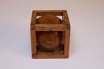 Vintage Folk Art Carved 'Ball in Cage' Whimsy - Image 7