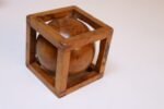 Vintage Folk Art Carved 'Ball in Cage' Whimsy - Image 6