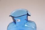 Vintage Blenko Light Blue Blown Glass Double Spout Pitcher - Image 11