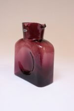 Vintage Blenko Blown Glass Amethyst Double Spout Pitcher - Image 5