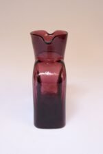 Vintage Blenko Blown Glass Amethyst Double Spout Pitcher - Image 6