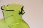 Vintage Blenko Lime Green Blown Glass Double Spout Pitcher - Image 11