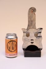 Vintage Outsider Art Carved "Cat" Matchbook Holder - Image 4