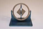 Mid-Twentieth Century Aluminum Gyroscope Compass Scientific Tool - Image 8