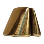 Pair of Vintage Brass Finish Bookends by Ben Seibel for Jenfred Ware