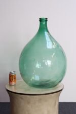 Large Vintage Italian Hand-Blown Green Demijohn / Carboy - Image 8