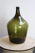 Vintage French Olive Green Demijohn / Carboy - Image 3