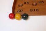 Folk Art Skee Ball Game With Original Three Balls - Image 8