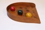 Folk Art Skee Ball Game With Original Three Balls - Image 5
