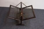 Vintage Italian Mahogany and Brass Collapsible Magazine Rack by Cesare Lacca - Image 5