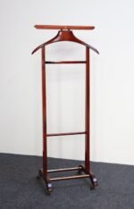 Fratelli Reguitti Stained Red Mahogany and Brass Valet in Style of Ico Parisi - Image 2