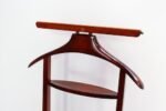 Fratelli Reguitti Stained Red Mahogany and Brass Valet in Style of Ico Parisi - Image 14