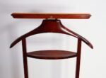 Fratelli Reguitti Stained Red Mahogany and Brass Valet in Style of Ico Parisi - Image 11