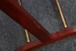 Fratelli Reguitti Stained Red Mahogany and Brass Valet in Style of Ico Parisi - Image 28