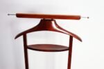 Fratelli Reguitti Stained Red Mahogany and Brass Valet in Style of Ico Parisi - Image 15