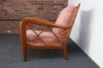 Vintage Italian Modernist Low Walnut Lounge Chair Attributed to Paolo Buffa - Image 5