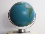 Large Vintage A.J. Nystrom Wall Mounted or Tabletop Activity / Military Globe - Image 8