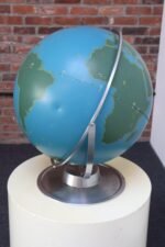 Large Vintage A.J. Nystrom Wall Mounted or Tabletop Activity / Military Globe - Image 19
