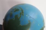 Large Vintage A.J. Nystrom Wall Mounted or Tabletop Activity / Military Globe - Image 23