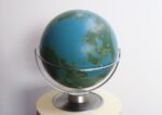 Large Vintage A.J. Nystrom Wall Mounted or Tabletop Activity / Military Globe - Image 14