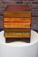 Vintage Trompe L'oeil Faux Stacked Books Chest / Decorative Box by Don Andres - Image 11