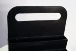 Vintage Italian Black ABS Plastic Magazine Rack by Olaf von Bohr for Kartell - Image 12