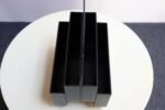 Vintage Italian Black ABS Plastic Magazine Rack by Olaf von Bohr for Kartell - Image 6
