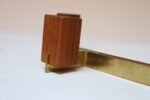 Pair of Mid-Century Modern Brass and Teak Candleholders by Lindholm of Finland - Image 18