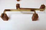 Pair of Mid-Century Modern Brass and Teak Candleholders by Lindholm of Finland - Image 11
