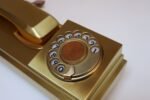 Vintage Italian Modernist Gold Aluminum Rotary Telephone by CR Telefonia - Image 18