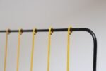 Vintage French Modern Yellow and Black Wire Magazine Rack - Image 12
