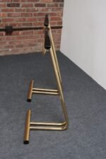 Pair of Vintage Italian Valets / Dress Boys in Polished Brass and Lacquered Wood - Image 10