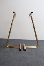 Pair of Vintage Italian Valets / Dress Boys in Polished Brass and Lacquered Wood - Image 12