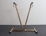 Pair of Vintage Italian Valets / Dress Boys in Polished Brass and Lacquered Wood - Image 13